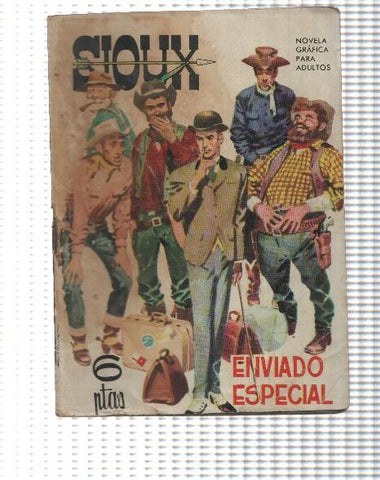 Comic: Sioux num 010 - Enviado especial. Foto contracubierta: Silvana Mangano