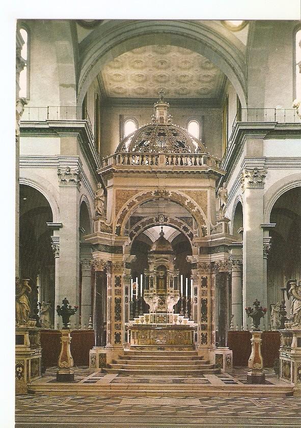 Postal 041650 : Firenze. Basilica di S. Spirito. High altar