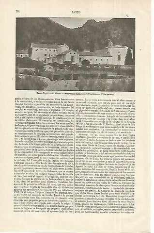LAMINA ESPASA 12318: Monasaterio de Santo Espiritu del Monte Valencia