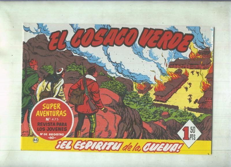 Facsimil de Ediciones B: El Cosaco Verde numero 065: El espiritu de la cueva