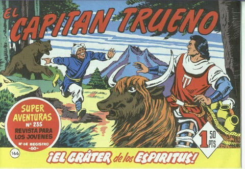 El Capitan trueno facsimil numero 166: El crater de los espiritus