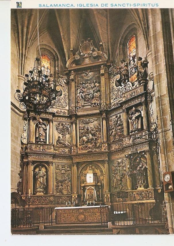 Postal 026093 : Retablo. Iglesia de Sancti-Spiritus. Salamanca