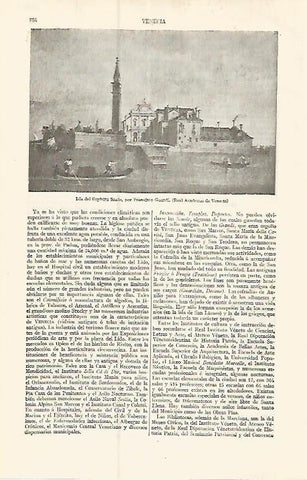 LAMINA ESPASA 17447: Isla del Espiritu Santo por F. Guardi
