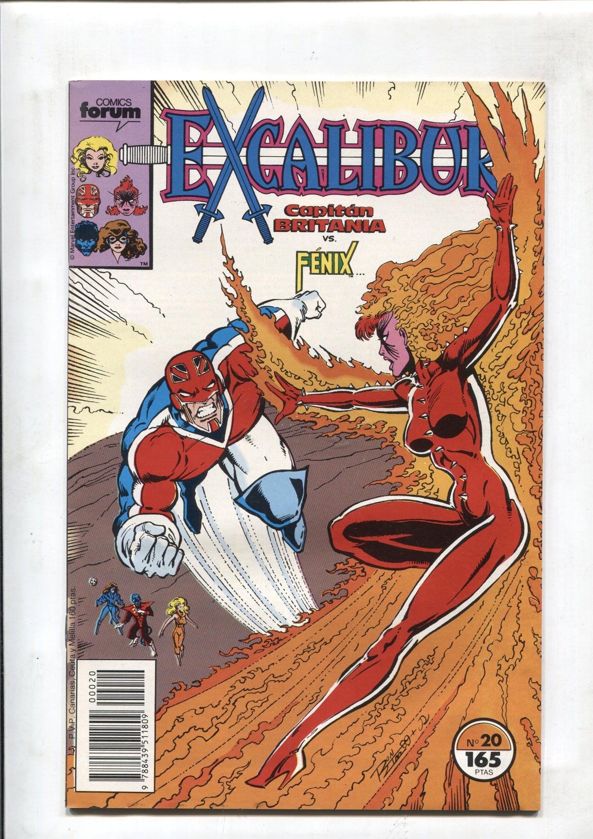 Planeta: Excalibur volumen 1 numero 20: Capitan Britana vs Fenix