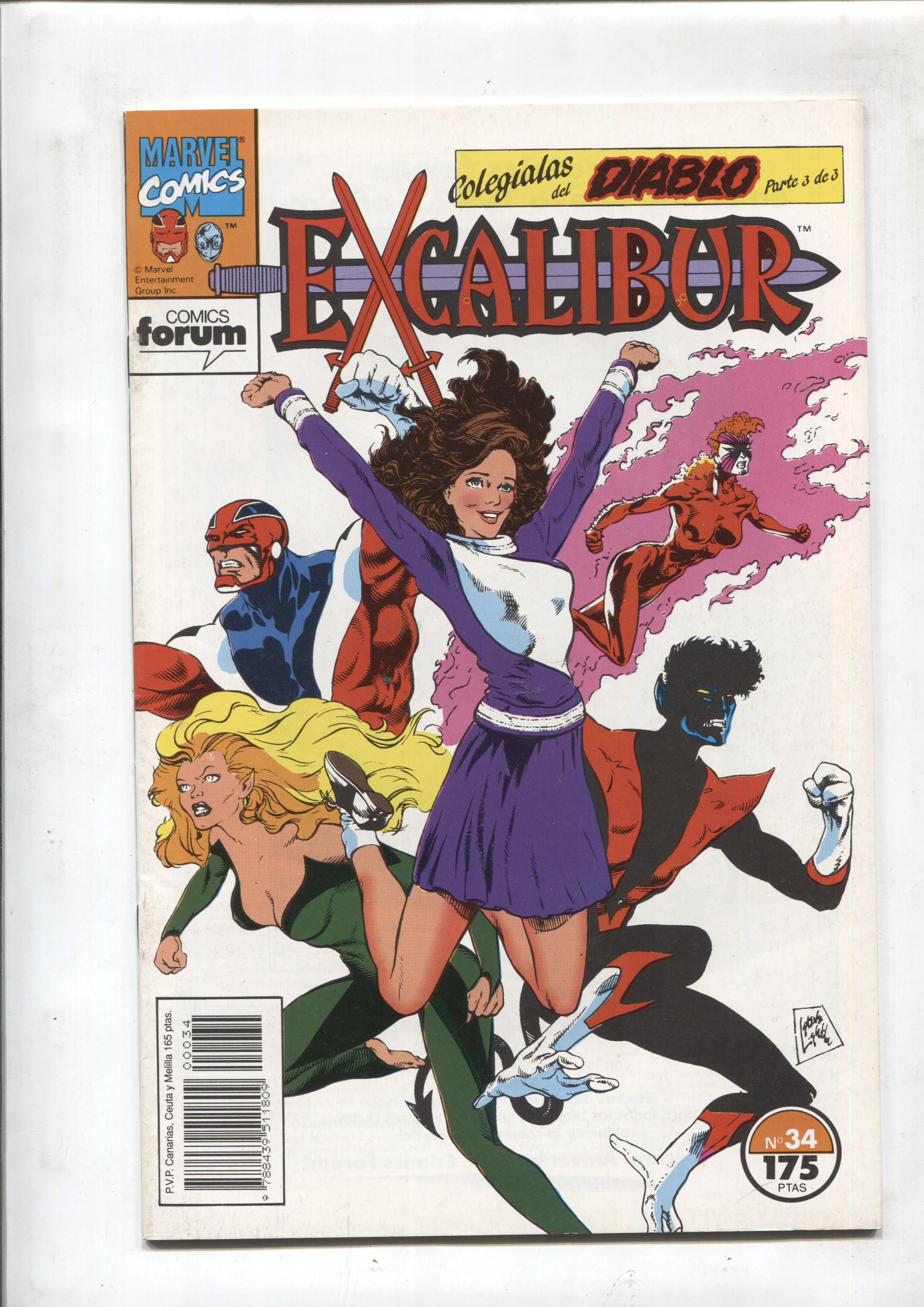 Excalibur volumen 1 numero 34: Colegialas del diablo, parte 3