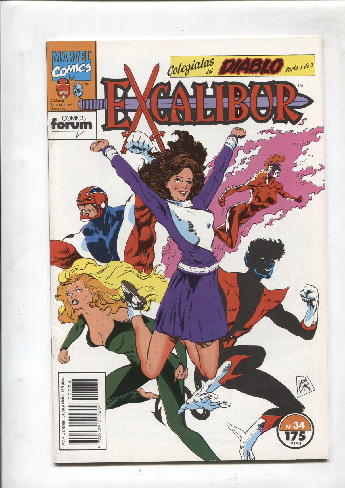 Excalibur volumen 1 numero 34: Colegialas del diablo, parte 3