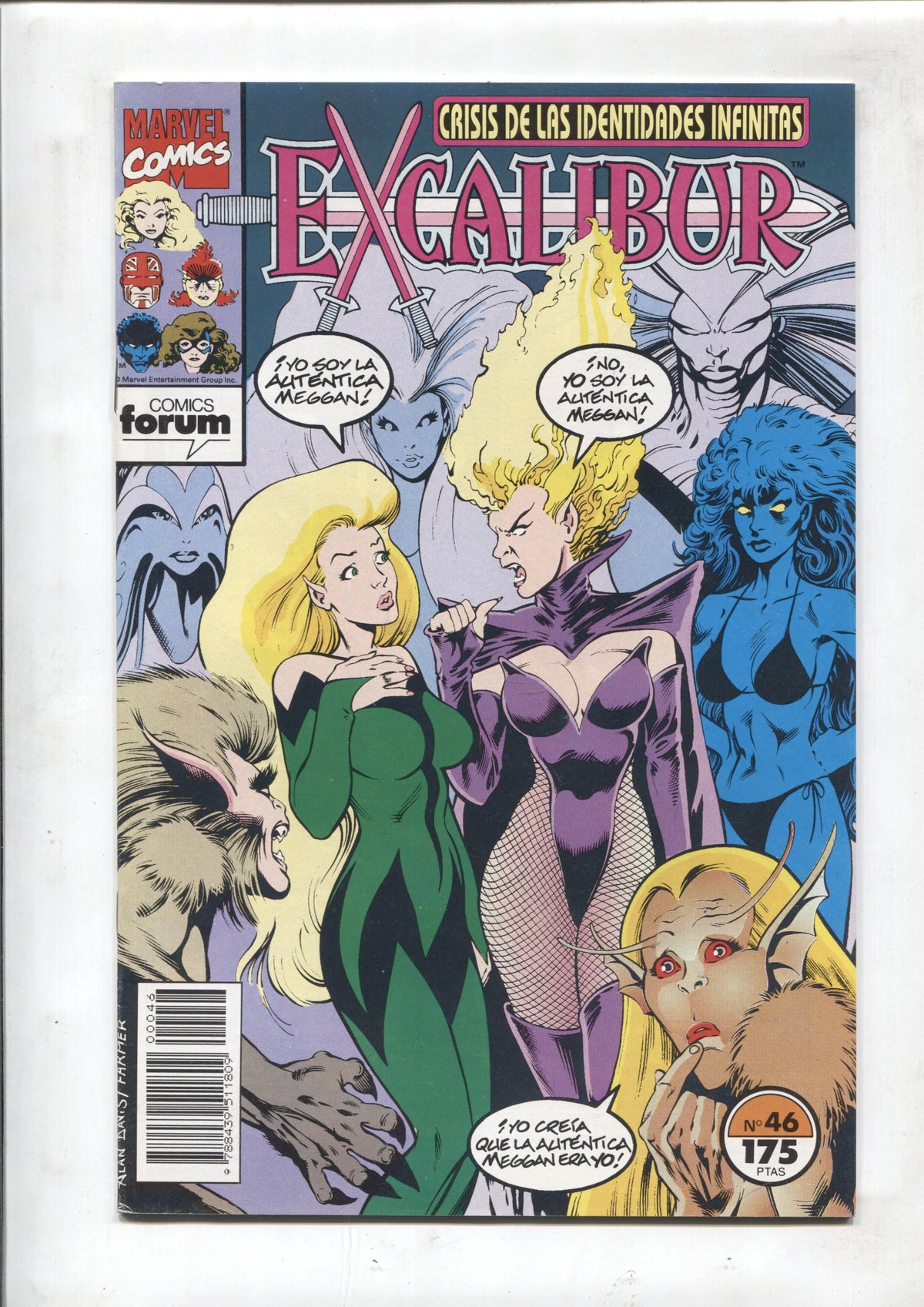 Excalibur volumen 1 numero 46: Crisis de las identidades infinitas
