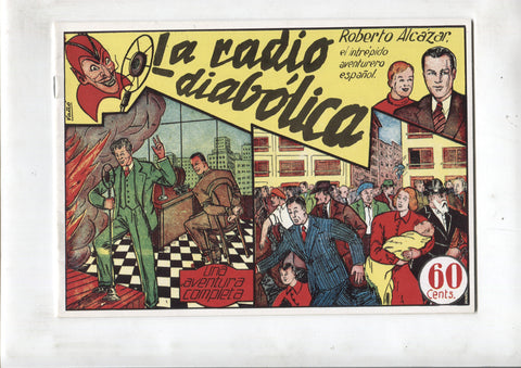 Facsimil: Roberto Alcazar y Pedrin numero 005: La radio diabolica