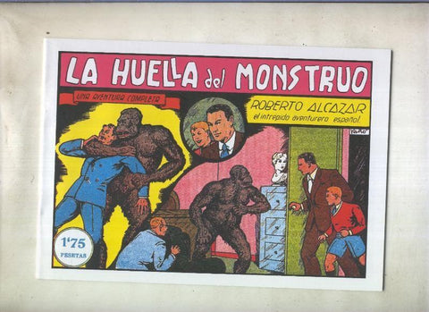 Facsimil: Roberto Alcazar y Pedrin numero 037: La huella del monstruo