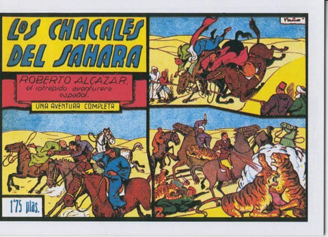 Facsimil: Roberto Alcazar y Pedrin numero 046: Los chacales del Sahara