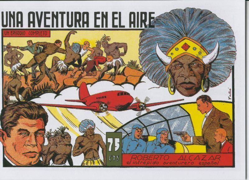 Facsimil: Roberto Alcazar y Pedrin numero 073: Una aventura en el aire