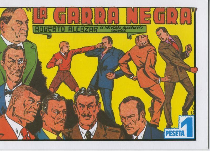 Facsimil: Roberto Alcazar y Pedrin numero 092: la garra negra