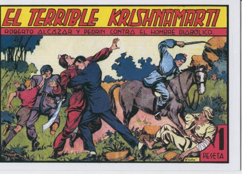 Facsimil: Roberto Alcazar y Pedrin numero 113: El terrible Krishnamarti