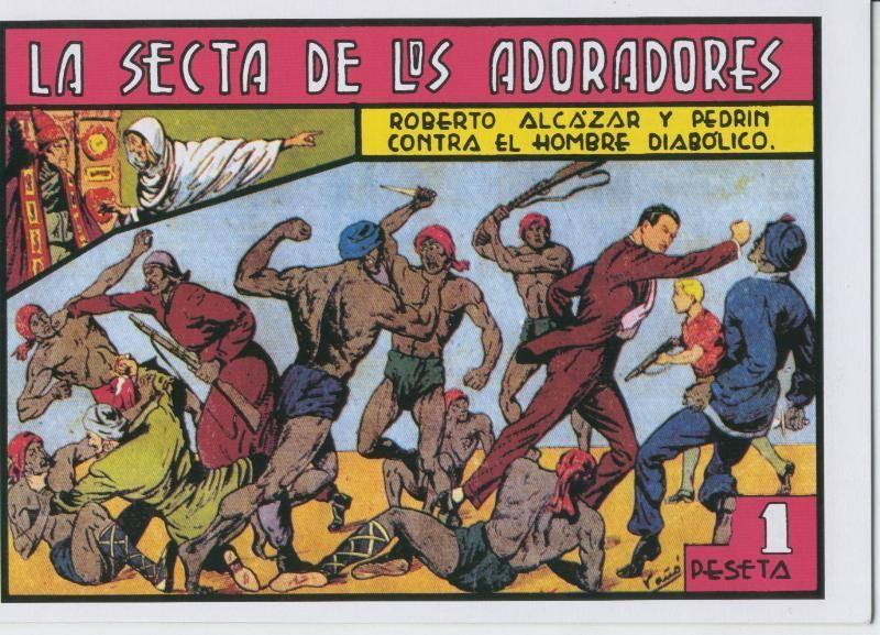 Facsimil: Roberto Alcazar y Pedrin numero 117: La secta de los adoradores
