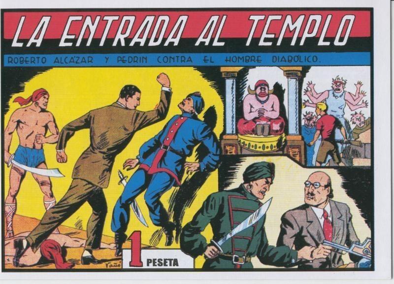 Facsimil: Roberto Alcazar y Pedrin numero 119: la entrada al templo