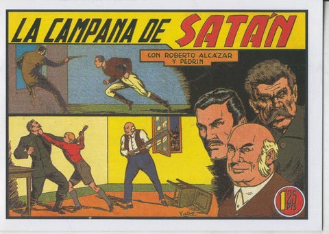 Facsimil: Roberto Alcazar y Pedrin numero 144: La campana de Satan