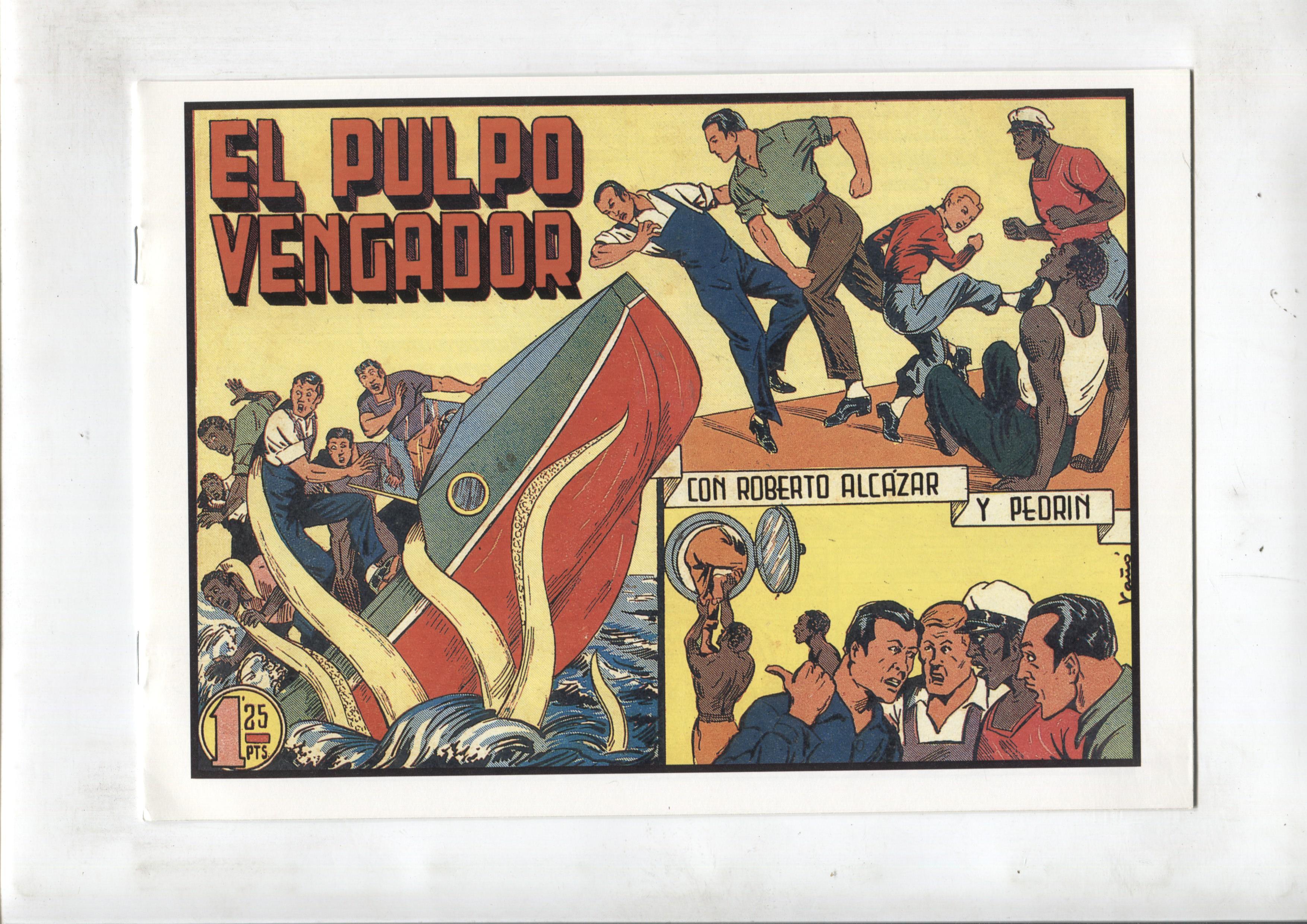Facsimil: Roberto Alcazar y Pedrin numero 155: El pulpo vengador