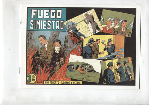 Facsimil: Roberto Alcazar y Pedrin numero 162: Fuego siniestro