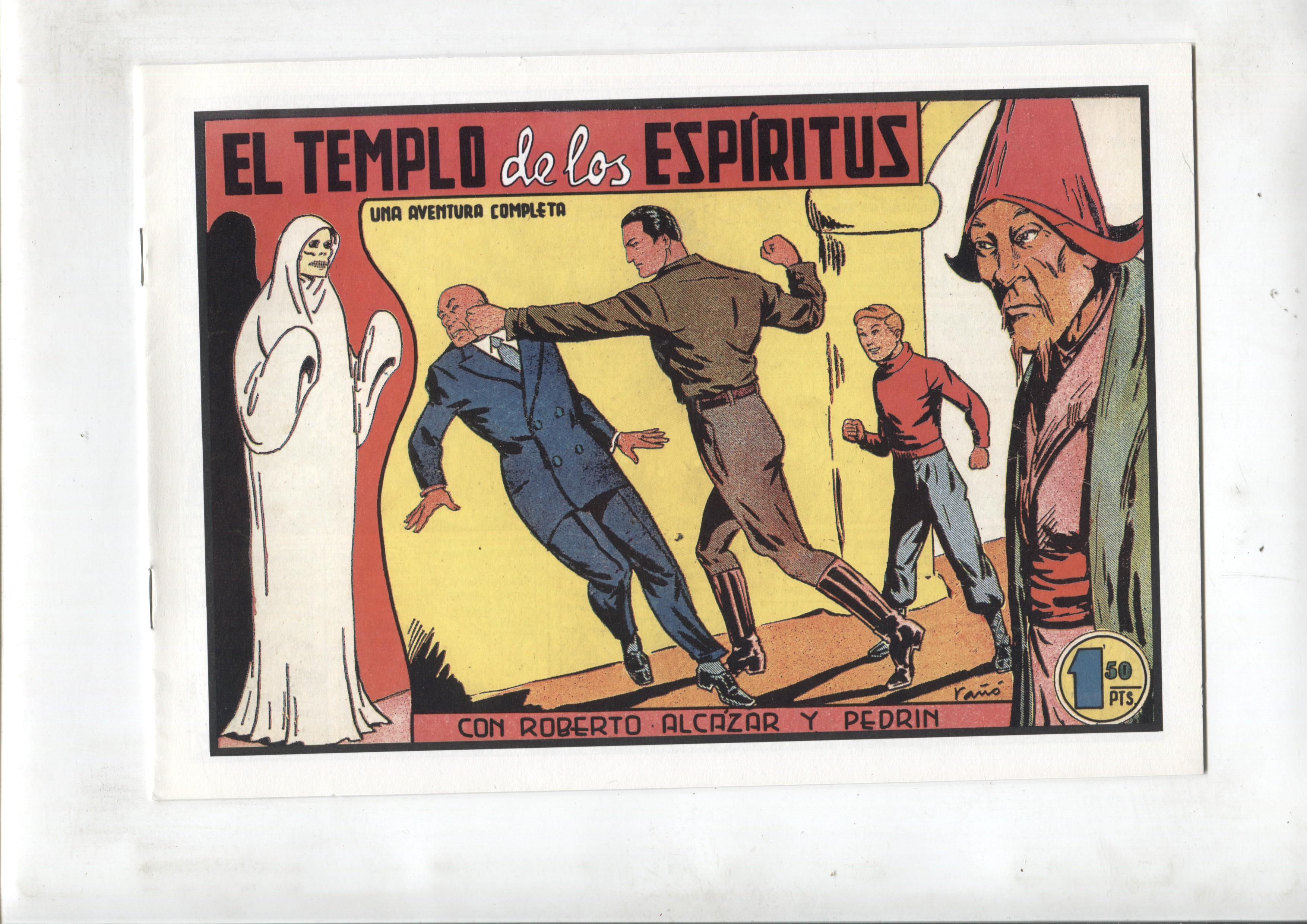Facsimil: Roberto Alcazar y Pedrin numero 174: El templo de los espiritus