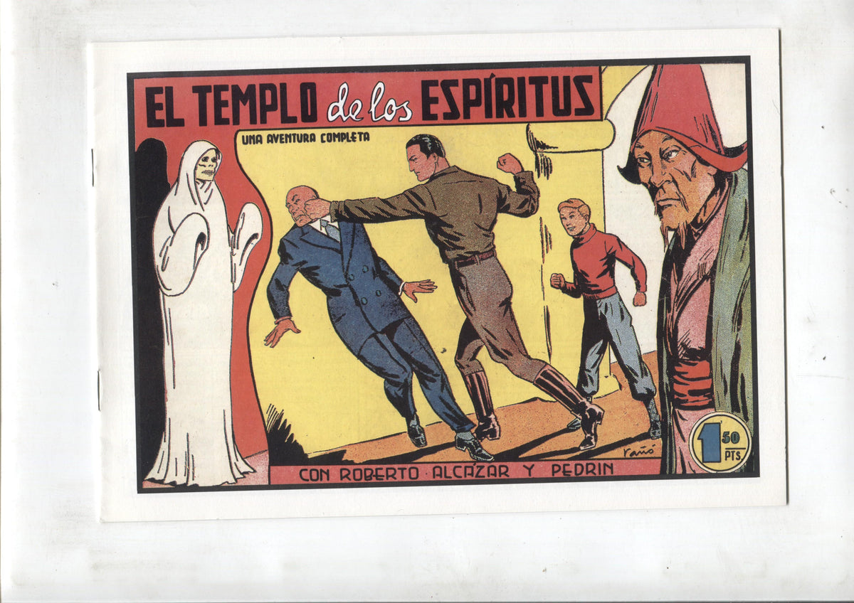 Facsimil: Roberto Alcazar y Pedrin numero 174: El templo de los espiritus