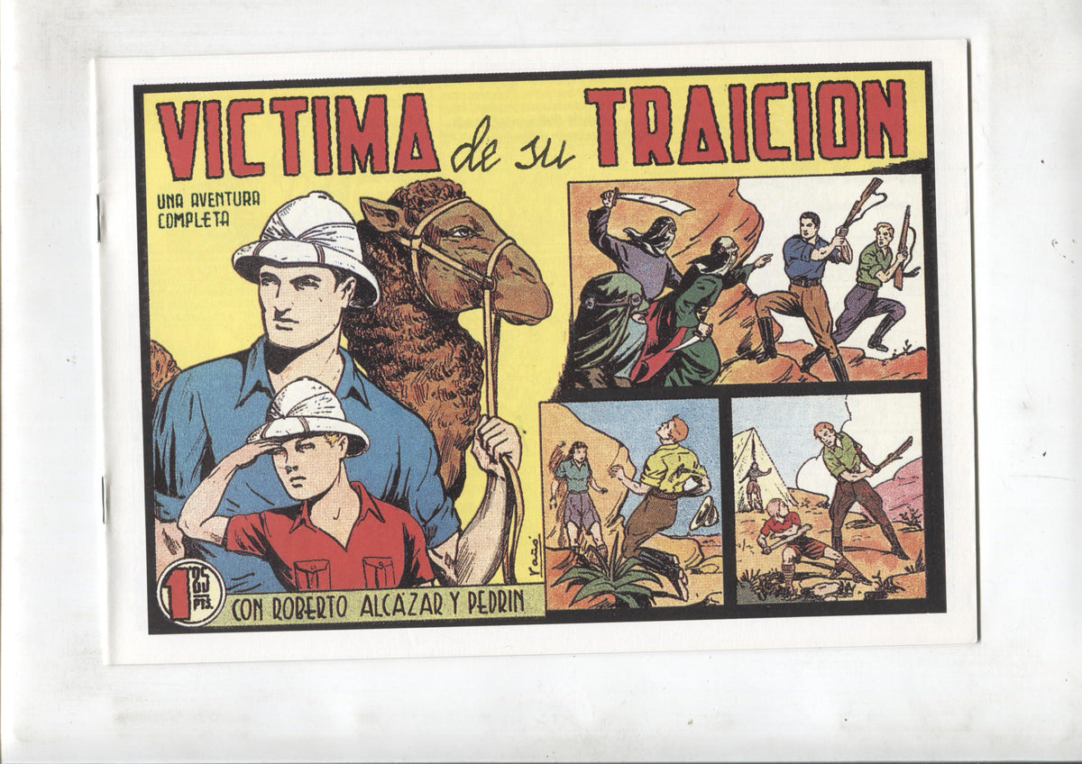 Facsimil: Roberto Alcazar y Pedrin numero 185: Victima de su traicion