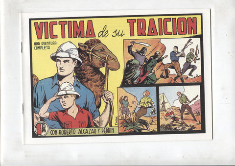 Facsimil: Roberto Alcazar y Pedrin numero 185: Victima de su traicion