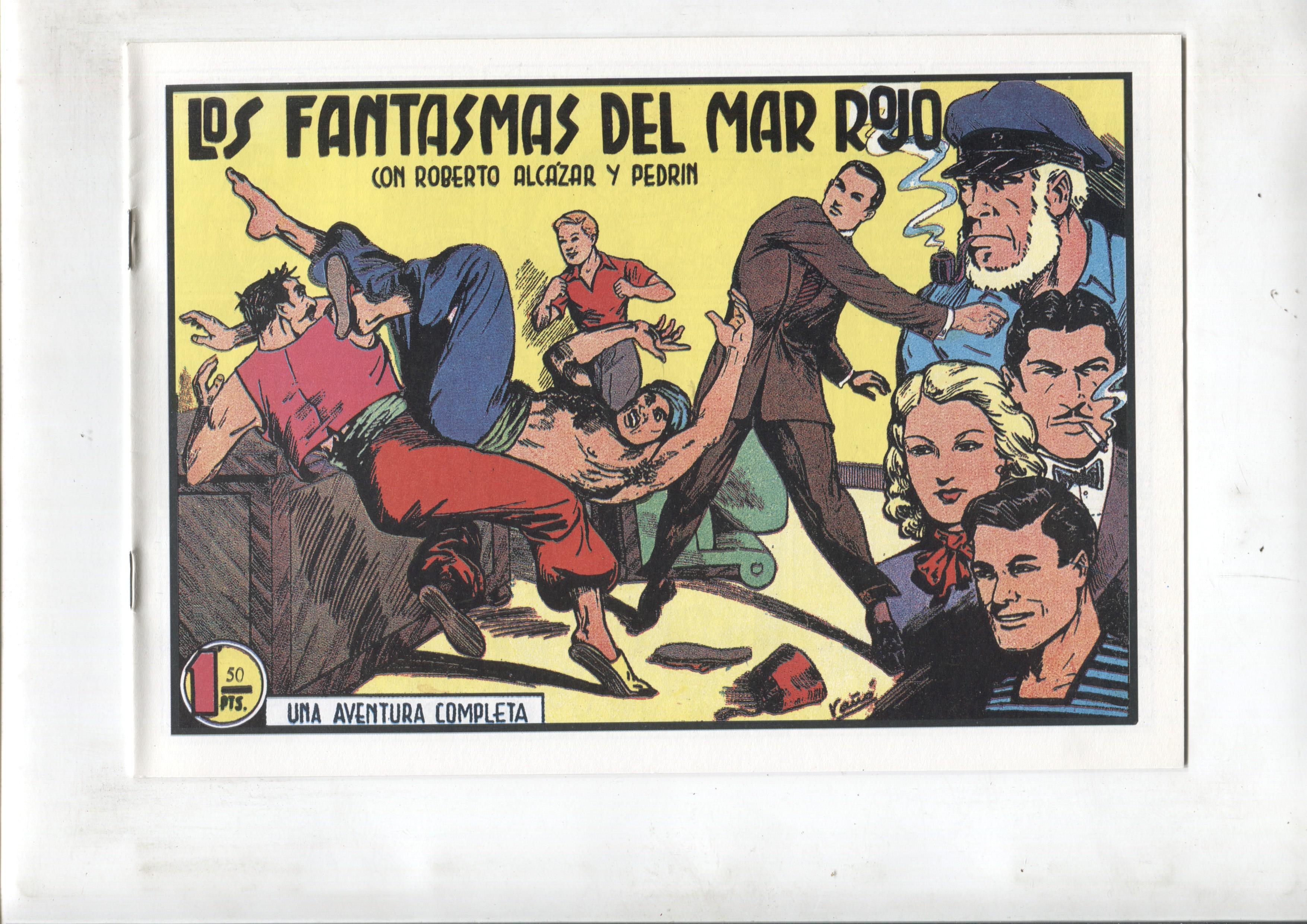 Facsimil: Roberto Alcazar y Pedrin numero 186: Los fantasmas del mar rojo