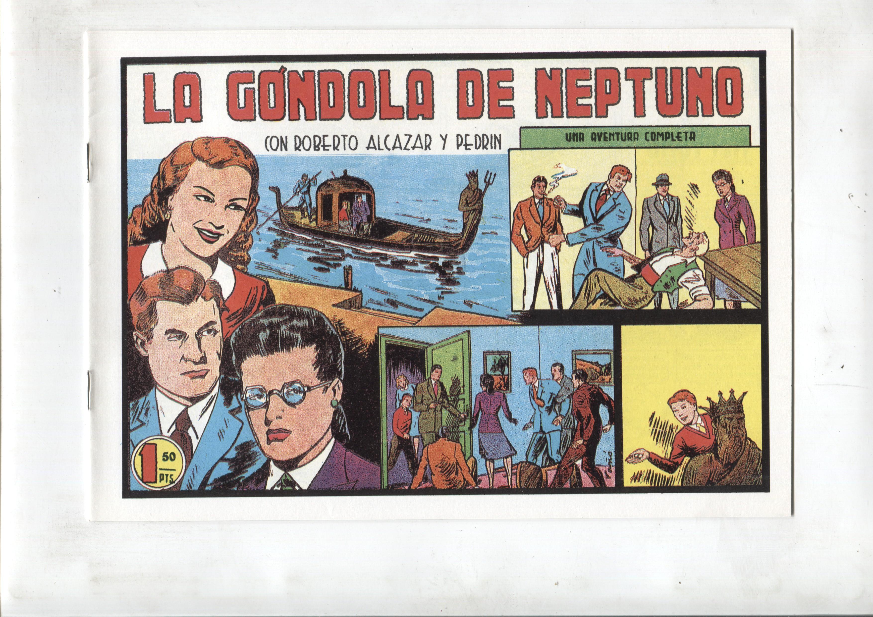 Facsimil: Roberto Alcazar y Pedrin numero 190: La gondola de Neptuno