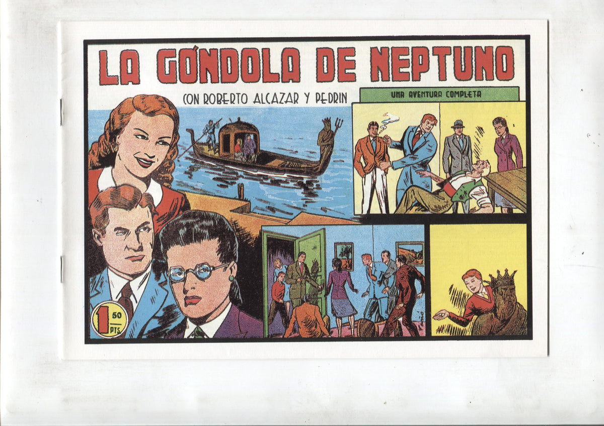 Facsimil: Roberto Alcazar y Pedrin numero 190: La gondola de Neptuno