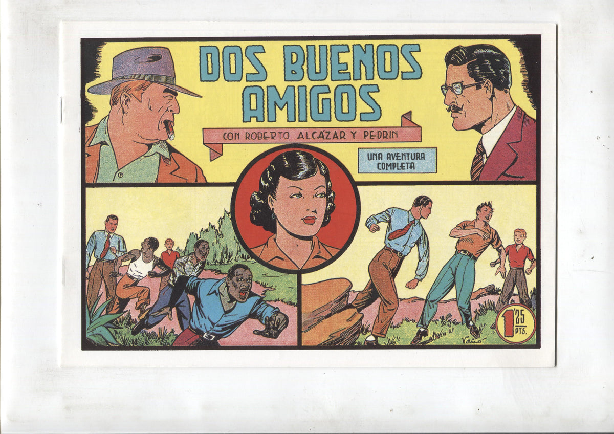 Facsimil: Roberto Alcazar y Pedrin numero 198: Dos buenos amigos