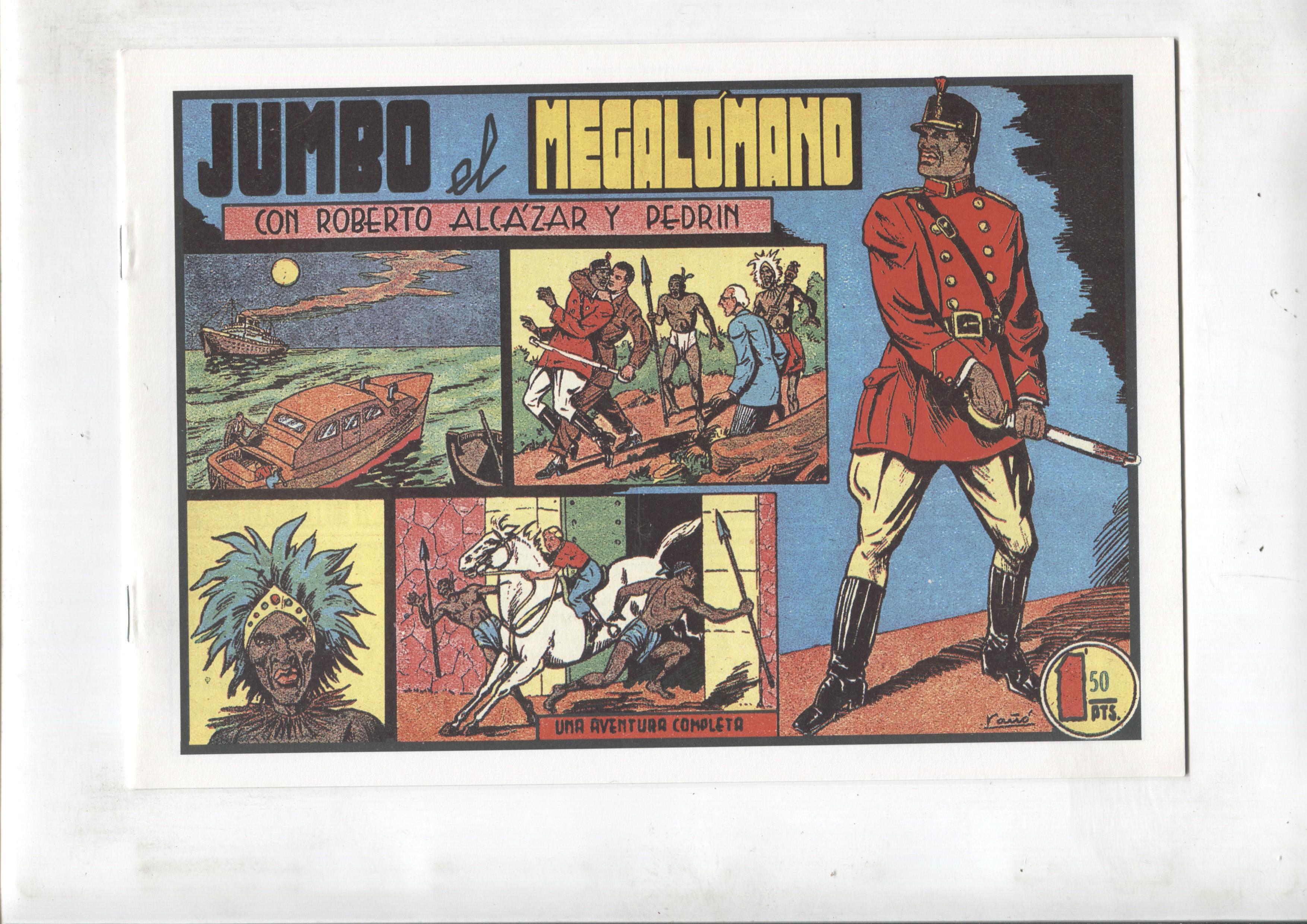 Facsimil: Roberto Alcazar y Pedrin numero 213: Jumbo el megalomano