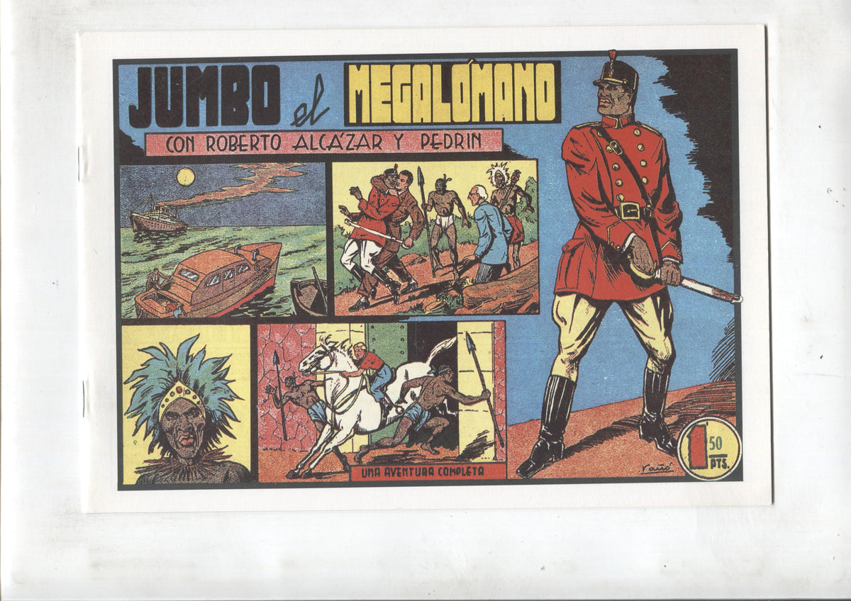 Facsimil: Roberto Alcazar y Pedrin numero 213: Jumbo el megalomano