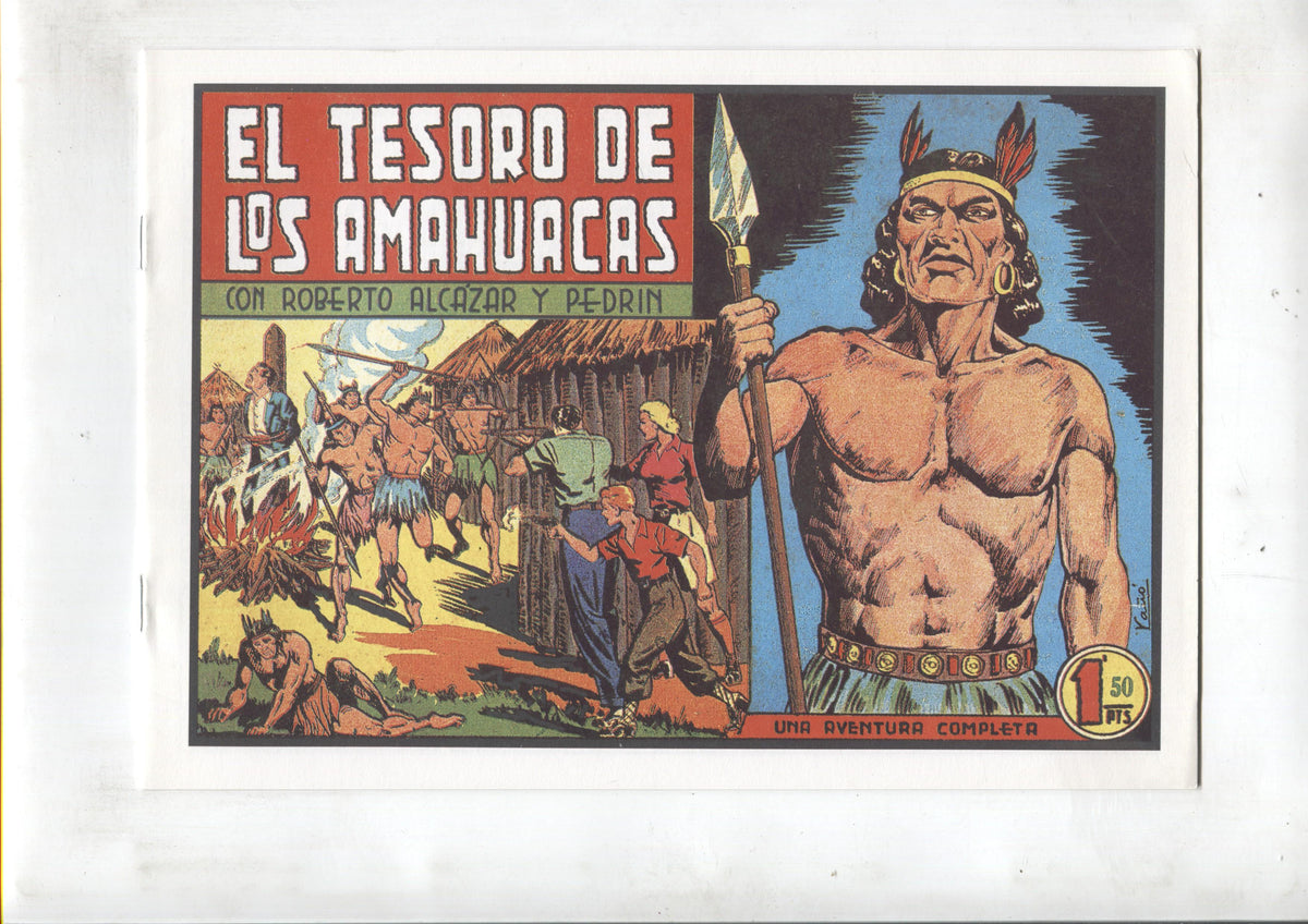 Facsimil: Roberto Alcazar y Pedrin numero 214: El tesoro de los amahuacas