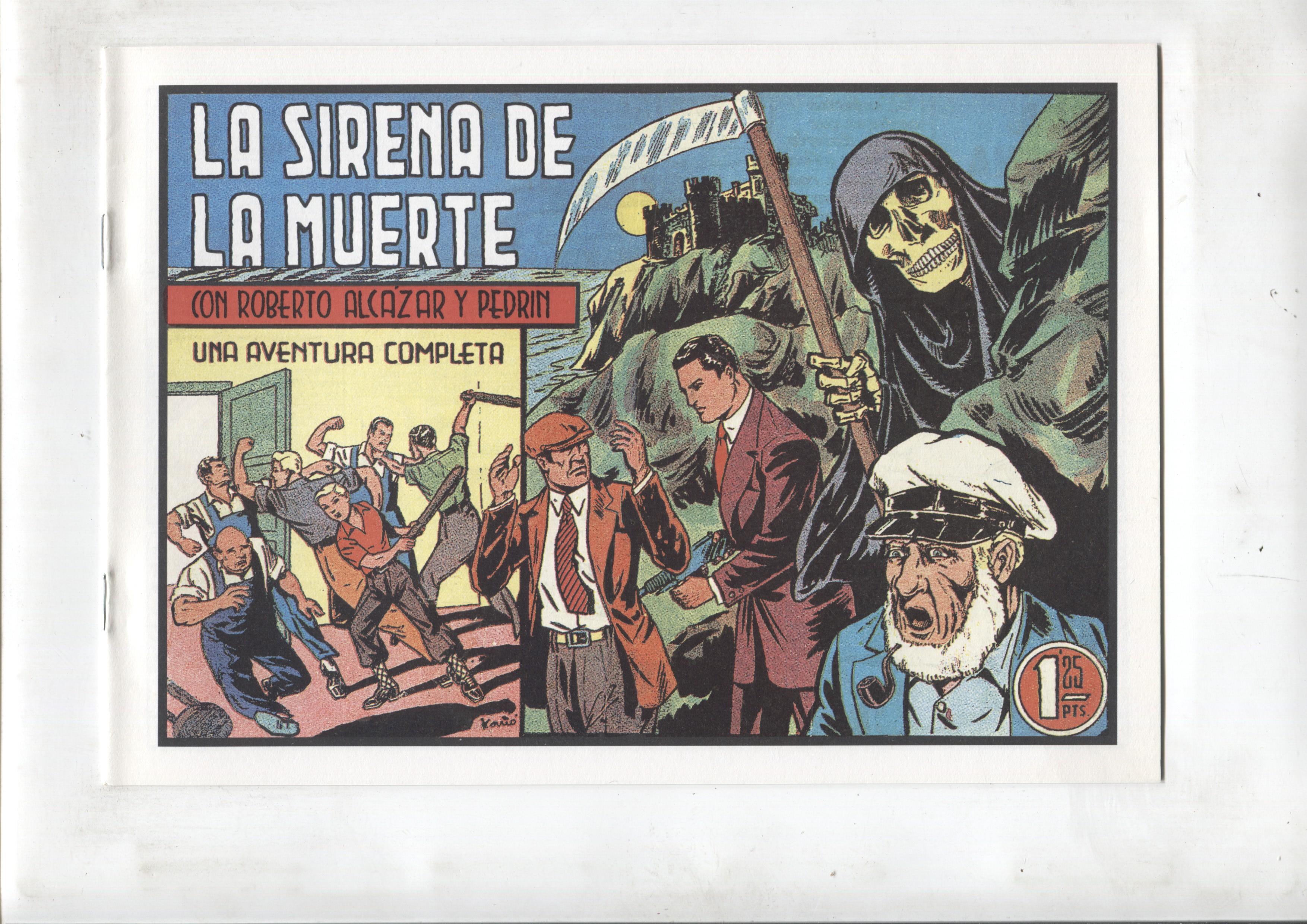 Facsimil: Roberto Alcazar y Pedrin numero 215: La sirena de la muerte