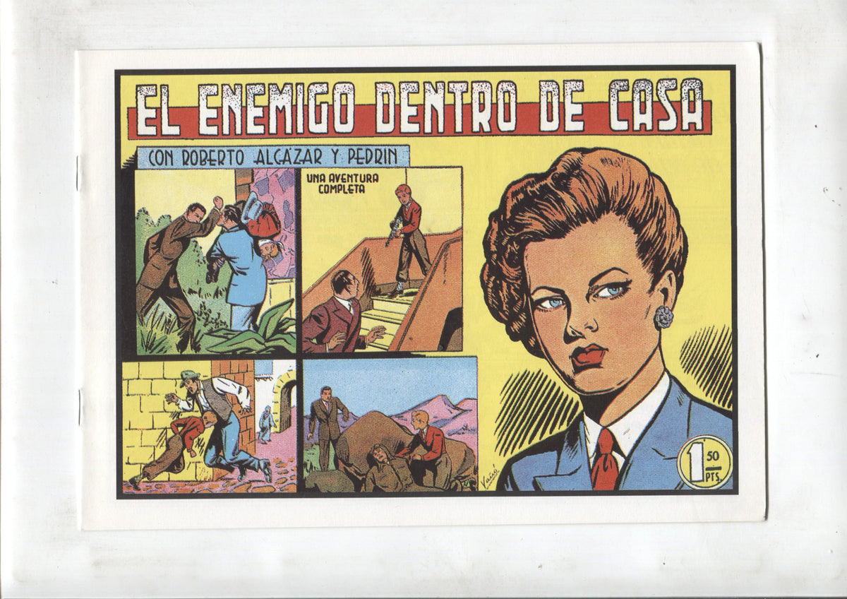 Facsimil: Roberto Alcazar y Pedrin numero 222: El enemigo dentro de casa