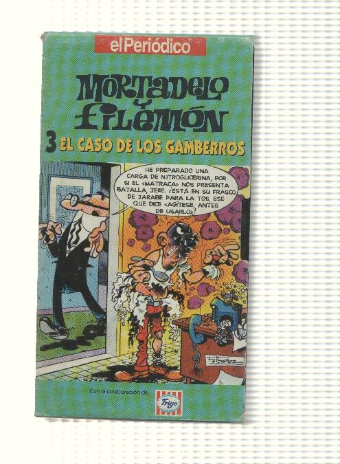 VHS, El Periodico num 03: Mortadelo y Filemon - El caso de los gamberros. Con la colaboracion de Frigo 
