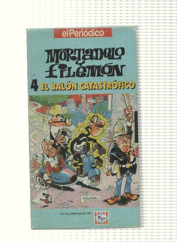 VHS, El Periodico num 04 (num 2 atras): Mortadelo y Filemon - El balon catastrofico. Con la colaboracion de Frigo 