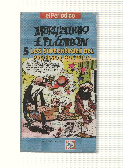 VHS, El Periodico num 05: Mortadelo y Filemon - Los Superheroes del profesor Bacterio. Con la colaboracion de Frigo 