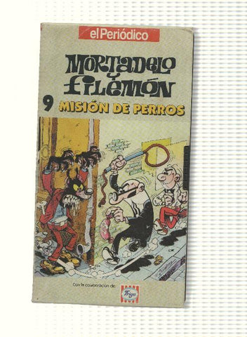 VHS, El Periodico num 09: Mortadelo y Filemon - Mision de perros. Con la colaboracion de Frigo 