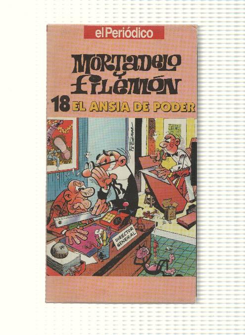 VHS, El Periodico num 18: Mortadelo y Filemon - El ansia de poder. Con la colaboracion de Frigo 