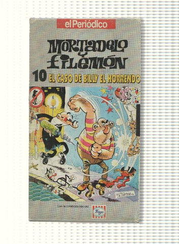 VHS, El Periodico num 10: Mortadelo y Filemon - El caso de Billy El Horrendo. Con la colaboracion de Frigo 