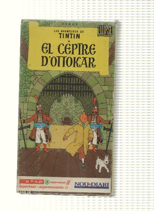 VHS Nou Diari: Les Aventures de Tintin - El Ceptre dottokar. Herge