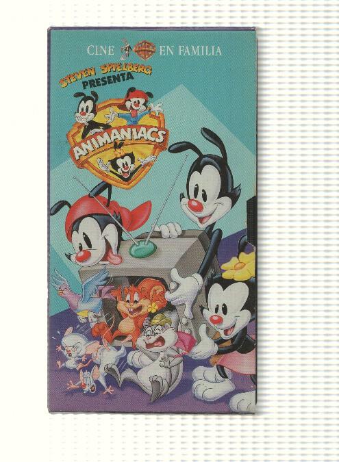 VHS, Steven Spielberg presenta: vol. 5 Animaniacos. Warner Bros - Galletas para Einstein y otros 8 episodios