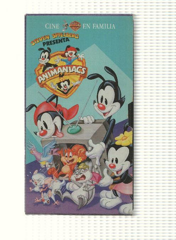 VHS, Steven Spielberg presenta: vol. 5 Animaniacos. Warner Bros - Galletas para Einstein y otros 8 episodios