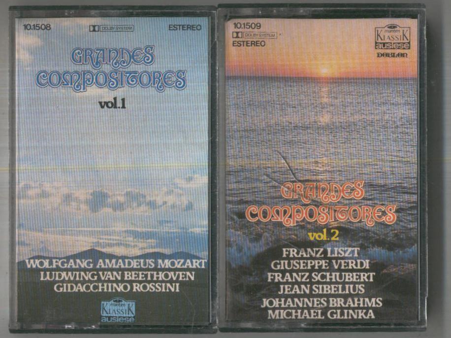 Cinta Casete: GRANDES COMPOSITORES - Vol.01 y Vol.02