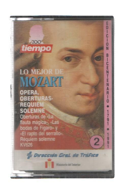 Cinta Casete: LO MEJOR DE MOZART - Opera, Oberturas, Requiem (Revista Tiempo 1991)