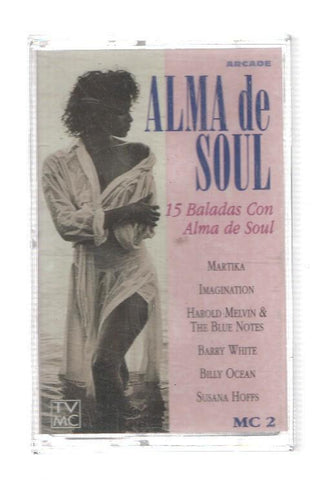 Cinta Casete: CON ALMA DE SOUL, MC-2 - 15 Baladas con Alma de Soul (Arcade 1996)