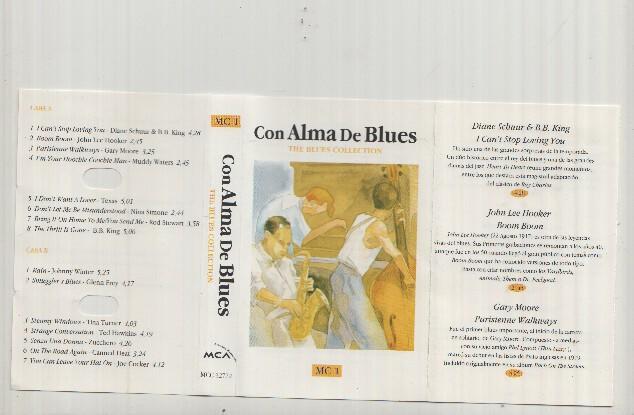 Caratula Casete: CON ALMA DE BLUES - The Blues Collection / MC-1 (Recopilatorio)