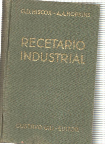 Recetario Indutrial
