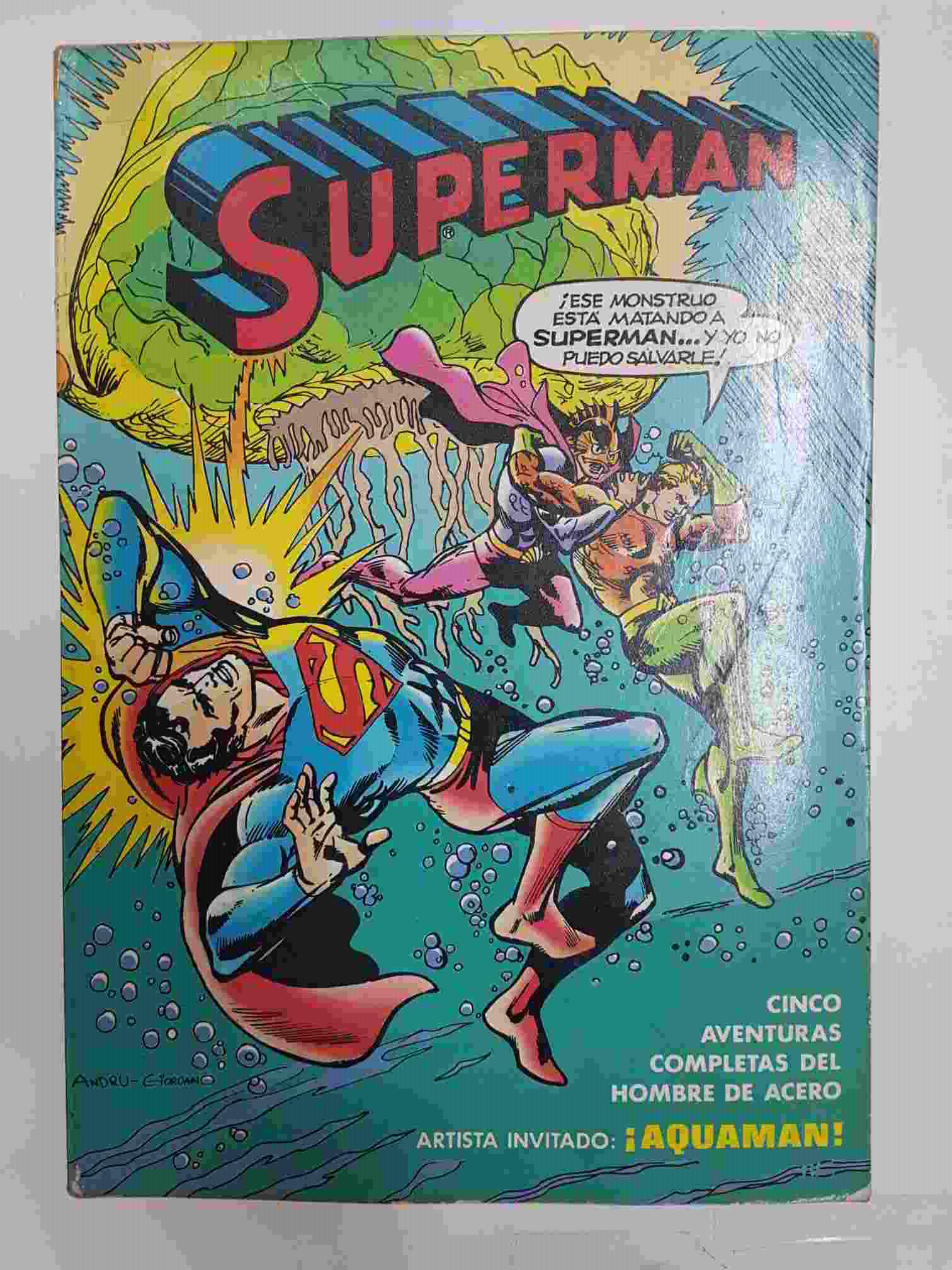 Comic, Album Superman num 03. Artista invitado: Aquaman. 5 aventuras del Hombre de Acero - La guerra de las ciudades submarinas